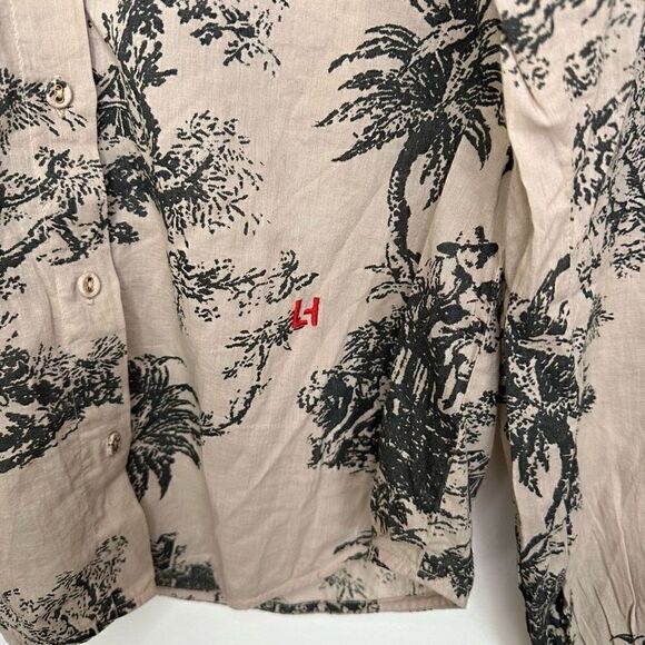 Leon & Harper Women’s Cher Juy Shirt Petale Claudine Collar Organic Cotton Blous - Picture 8 of 12